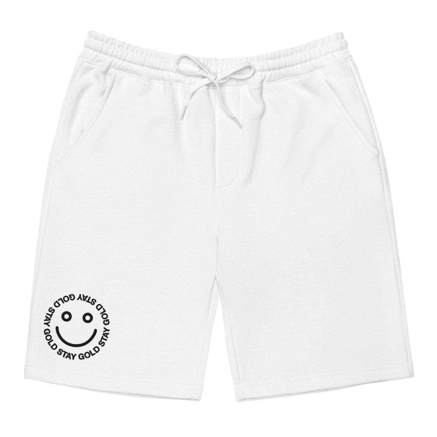 Stay Gold Smile Face Men's fleece shorts